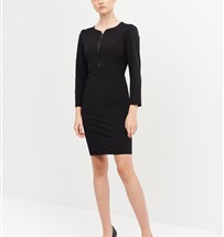 VESTIDO GOLA REDONDA MANGA 3/4-1302